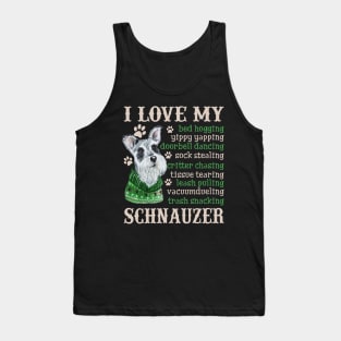 I Love My Schnauzer Tank Top